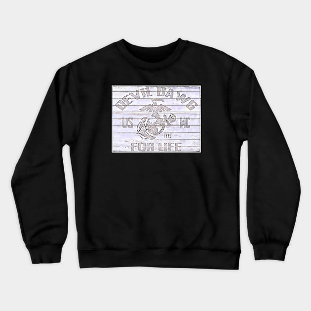 Devil Dawg for life Crewneck Sweatshirt by Digz